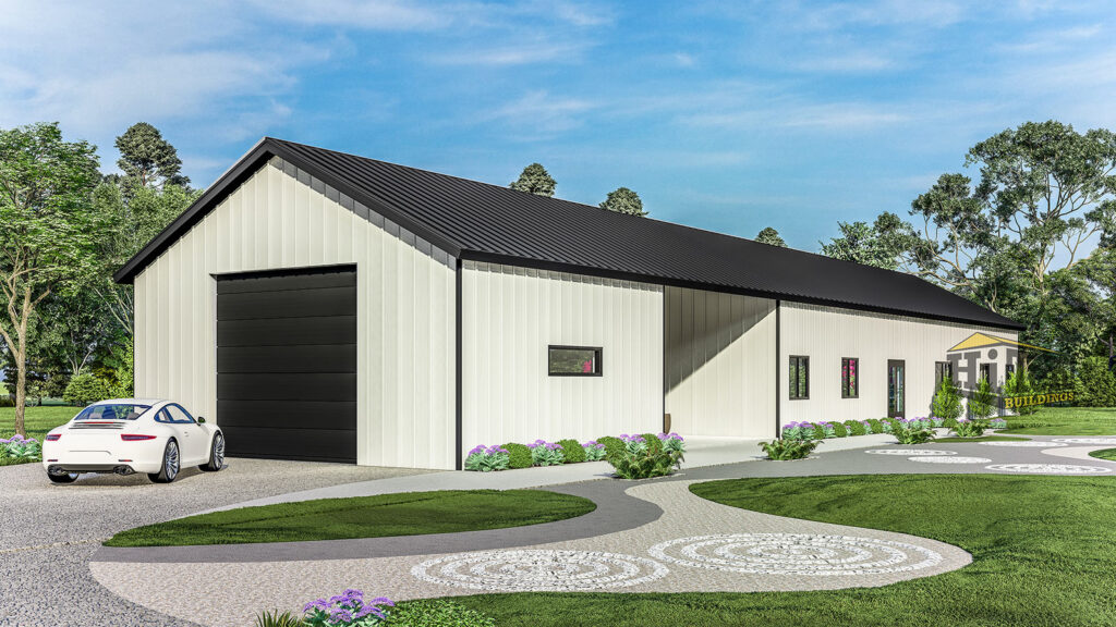 Class 1a residential shed home design - Bangaree barndominium style